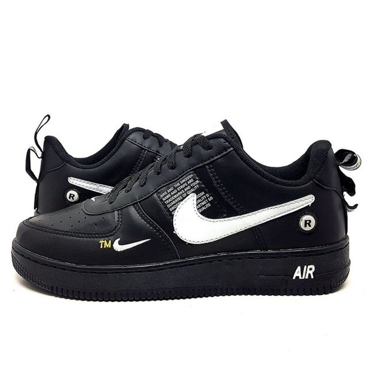 Nike Air Force 1 Low Preto/Branco TM