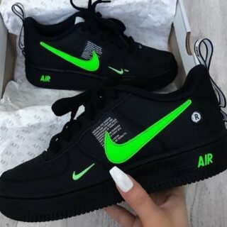 Nike Air Force 1 Low Preto/Verde TM